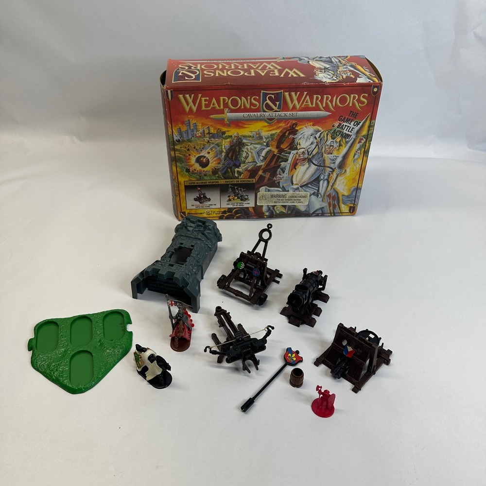 Pressman Weapons & Warriors Cavalry Attack Incomplete Game 1994 Medieval Parts
